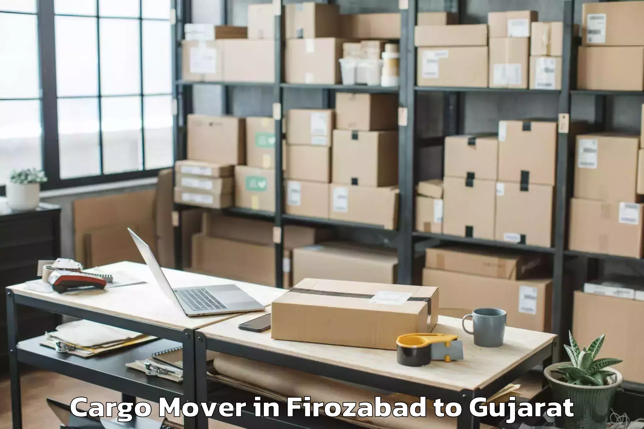 Professional Firozabad to Netrang Cargo Mover